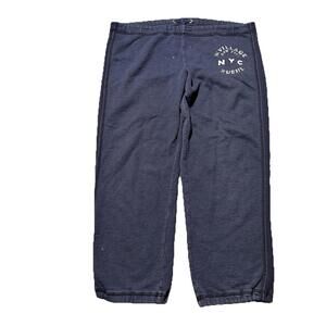 Ruehl 925 Women's Sweatpants Capri Joggers Navy Drawstring Baggy Y2K Medium